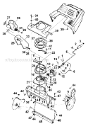 Page B Diagram and Parts List for 31AE262-401 1999 Yard Man Snow Blower